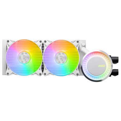 MSI MAG CORELIQUID E240 240 mm Liquid CPU Cooler - RGB LED, White, White
