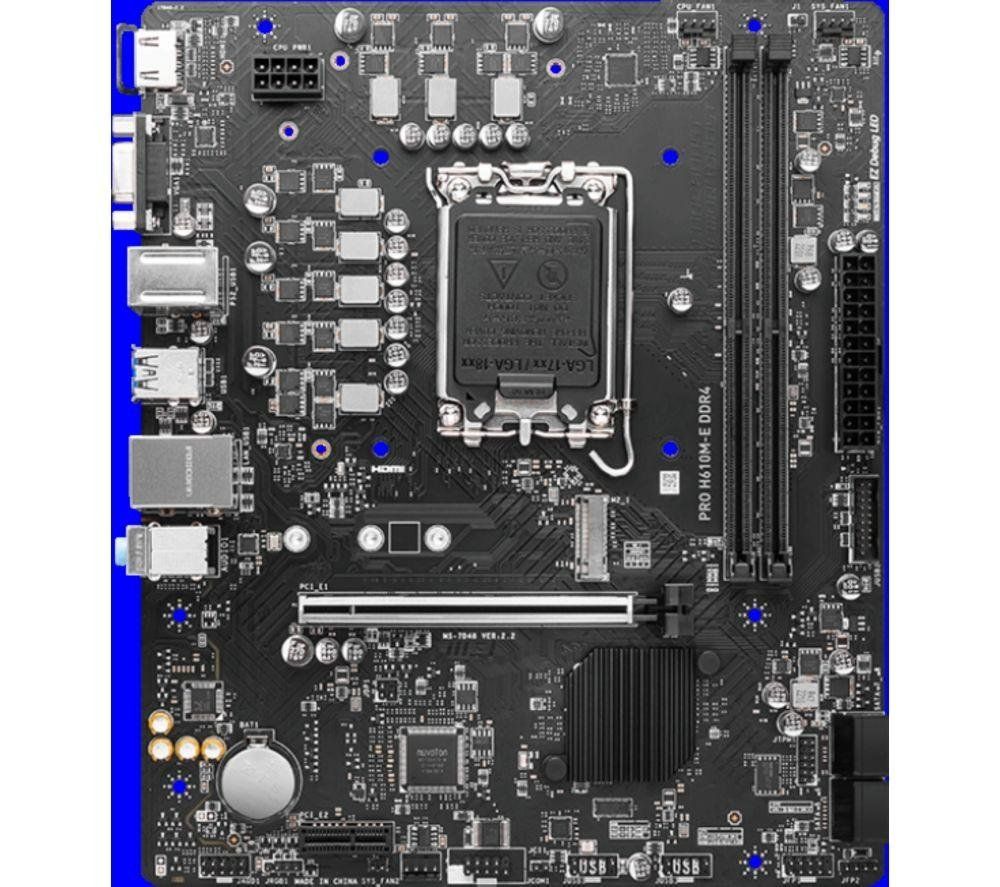 MSI PRO H610M-E motherboard Intel H610 LGA 1700 micro ATX - Image 1