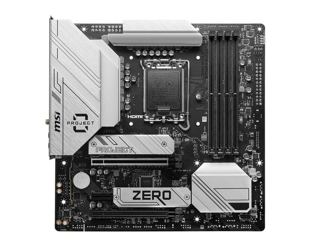 MSI B760M Ptoject Zero Intel B760 LGA 1700 micro ATX - Image 1