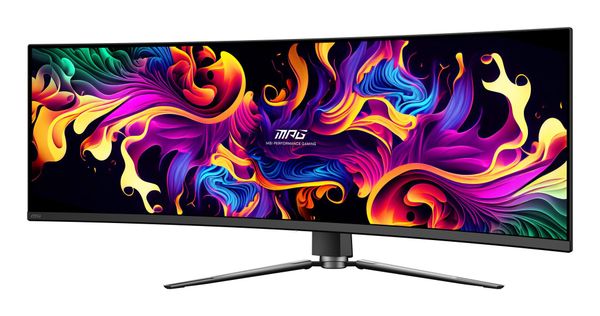 MSI MPG 491CQP Super Ultra Wide Quad HD 49" Curved Quantum Dot Gaming Monitor - Black, Black