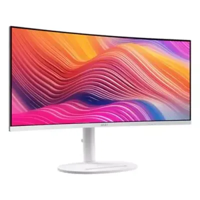 MSI Modern MD342CQPW computer monitor 86.4 cm (34") 3440 x 1440 pixels UltraWide Quad HD White - Thumbnail 2