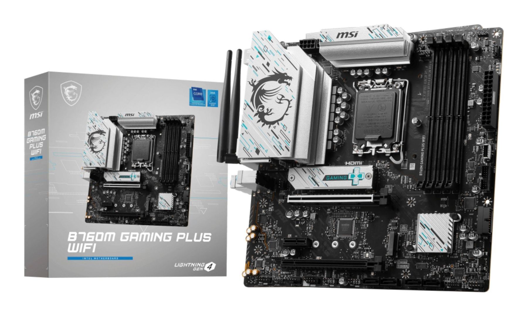 MSI B760M GAMING PLUS WIFI motherboard Intel B760 LGA 1700 micro ATX - Image 1