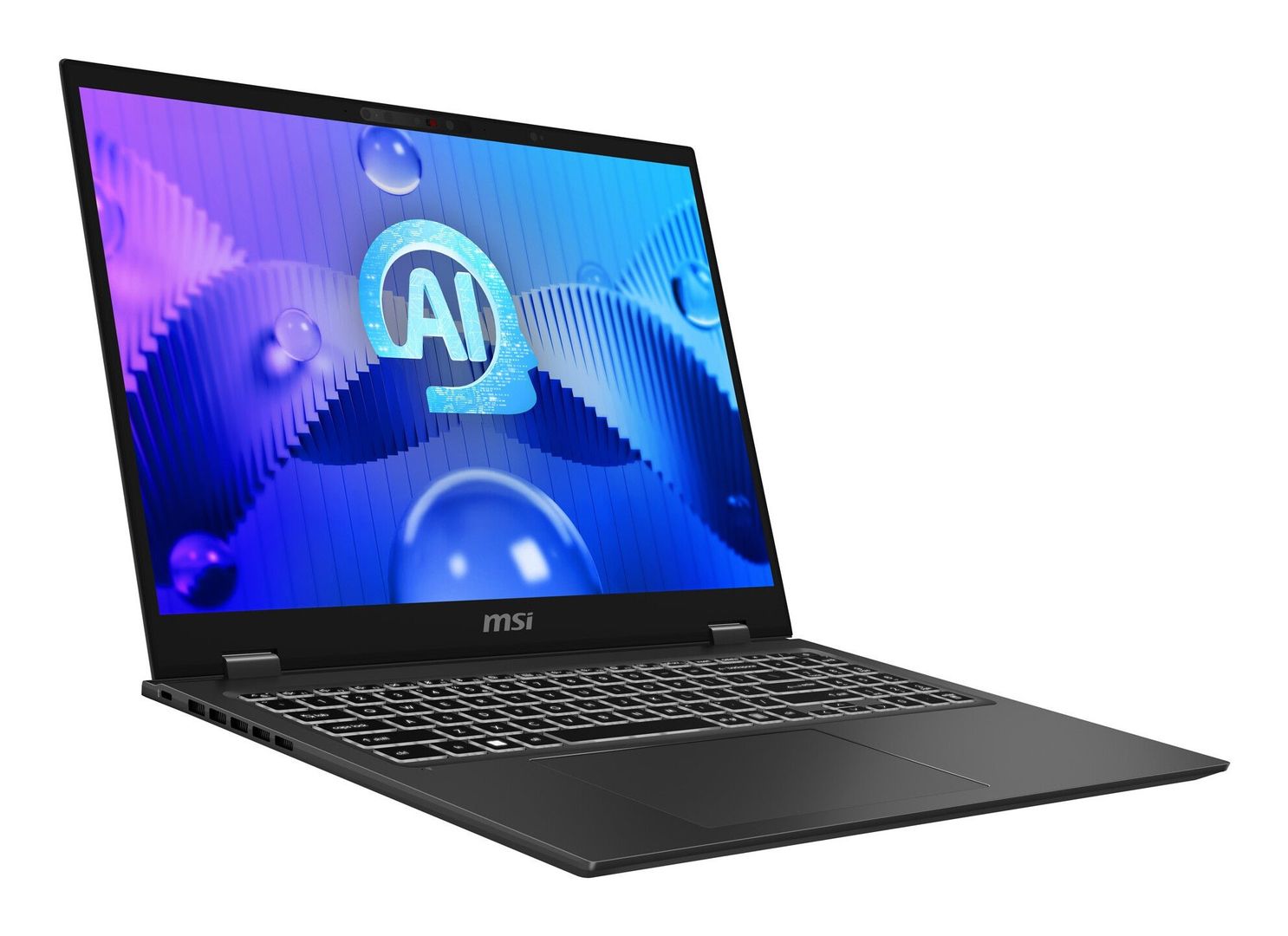 MSI Prestige 16 AI Studio B1VEG-035UK Intel Core Ultra 7 155H Laptop 40.6 cm (16") Quad HD+ 32 GB LPDDR5-SDRAM 1 TB SSD NVIDIA GeForce RTX 4050 Wi-Fi 7 (802.11be) Windows 11 Home Grey - Image 1