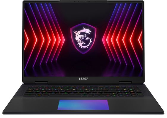 MSI Titan 18 HX A14VIG-051UK Intel® Core™ i9 i9-14900HX Laptop 45.7 cm (18") UHD+ 32 GB DDR5-SDRAM 2 TB SSD NVIDIA GeForce RTX 4090 Wi-Fi 7 (802.11be) Windows 11 Pro Black