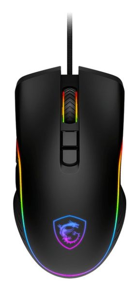 MSI FORGE GM300 Ambidextrous Optical USB Type-A 7200 DPI Black - Thumbnail 2