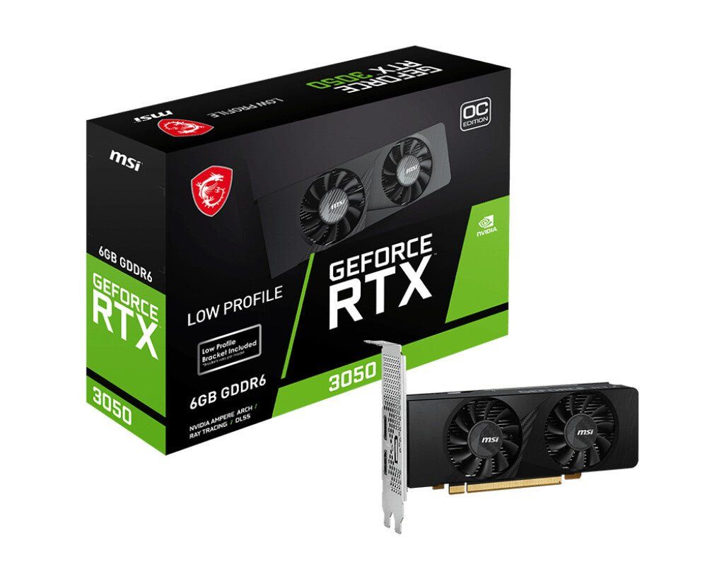 MSI GEFORCE RTX 3050 LP 6G OC graphics card NVIDIA 6 GB GDDR6 - Image 1