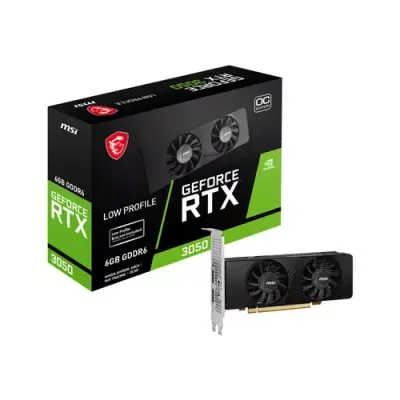 MSI GEFORCE RTX 3050 LP 6G OC graphics card NVIDIA 6 GB GDDR6 - Thumbnail 2