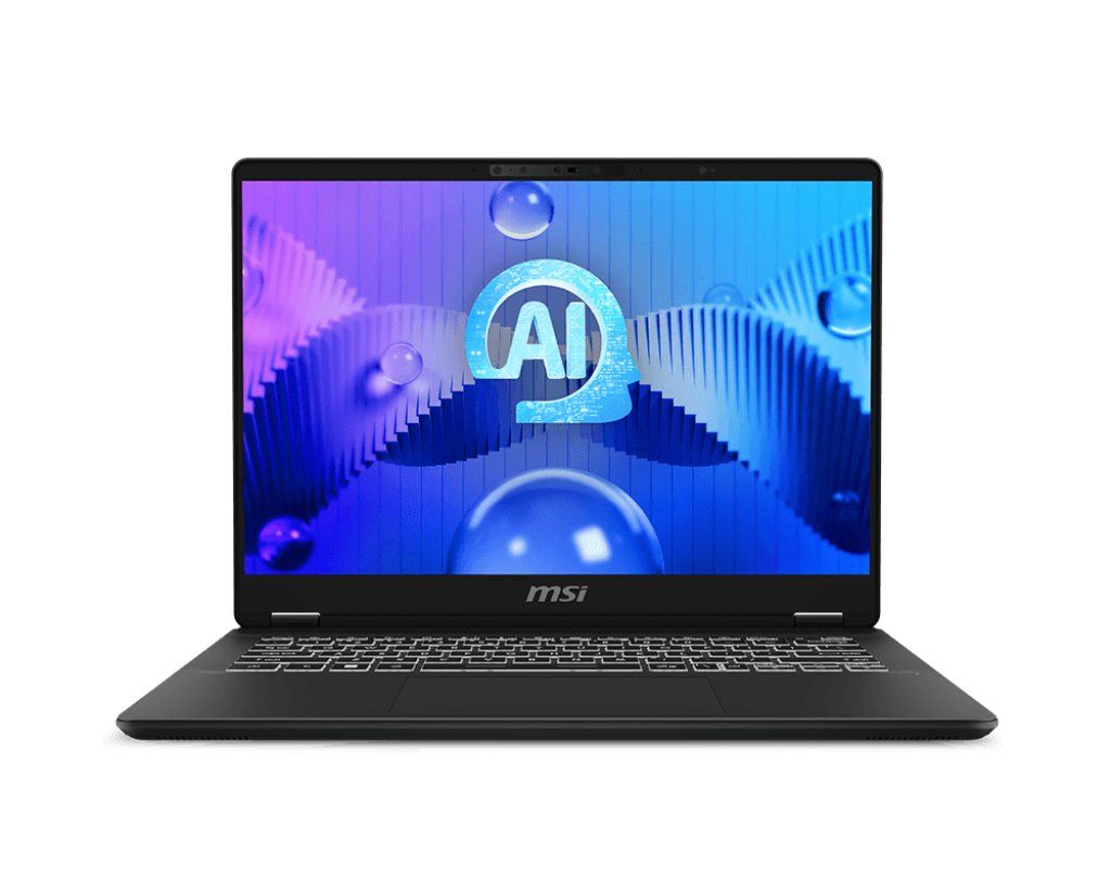 MSI Prestige 14 AI Evo Intel Core Ultra 7 155H Laptop 35.6 cm (14") Full HD+ 16 GB DDR5-SDRAM 1 TB SSD Wi-Fi 7 (802.11be) Windows 11 Pro Grey - Image 1