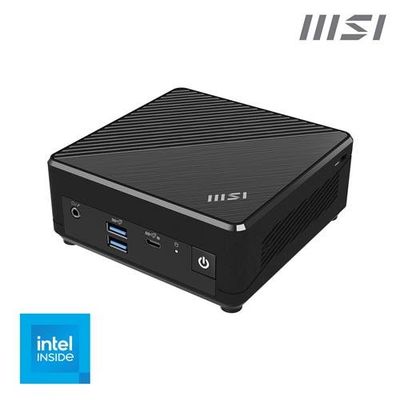 MSI Cubi N ADL S Intel N100 Barebone, NUC, SFF, Mini Computer, HTPC, (NO RAM, NO Storage, NO OS), Fanless/UHD Graphics/Type C/HDMI/DisplayPort/Dual LAN/WiFi 5/BT 5.1/VESA