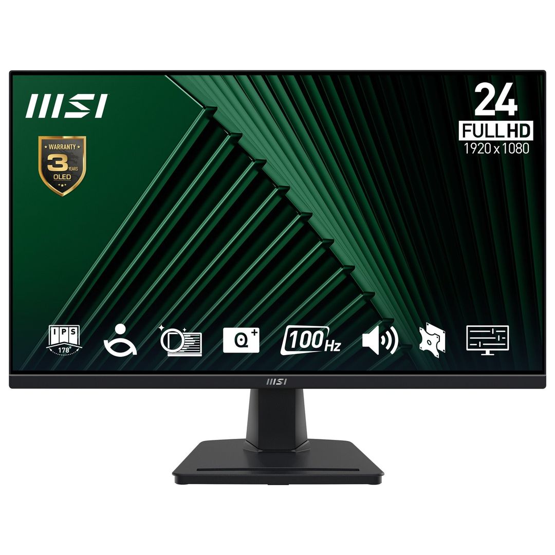 MSI Pro MP245G 24 Inch Monitor. FHD (1920 x 1080). 100Hz. IPS. 1ms. 1x - Image 1