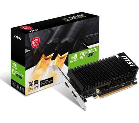 MSI GeForce GT 1030 4GHD4 LP OC NVIDIA 4 GB GDDR4 - Thumbnail 2