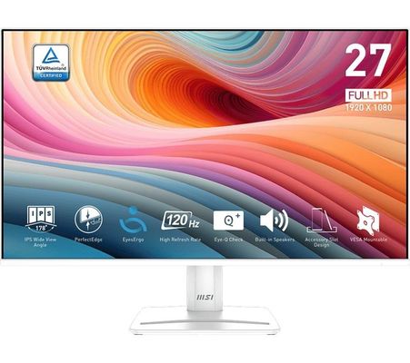 MSI Pro MP275W E2 computer monitor 68.6 cm (27") 1920 x 1080 pixels Full HD LED White - Thumbnail 2
