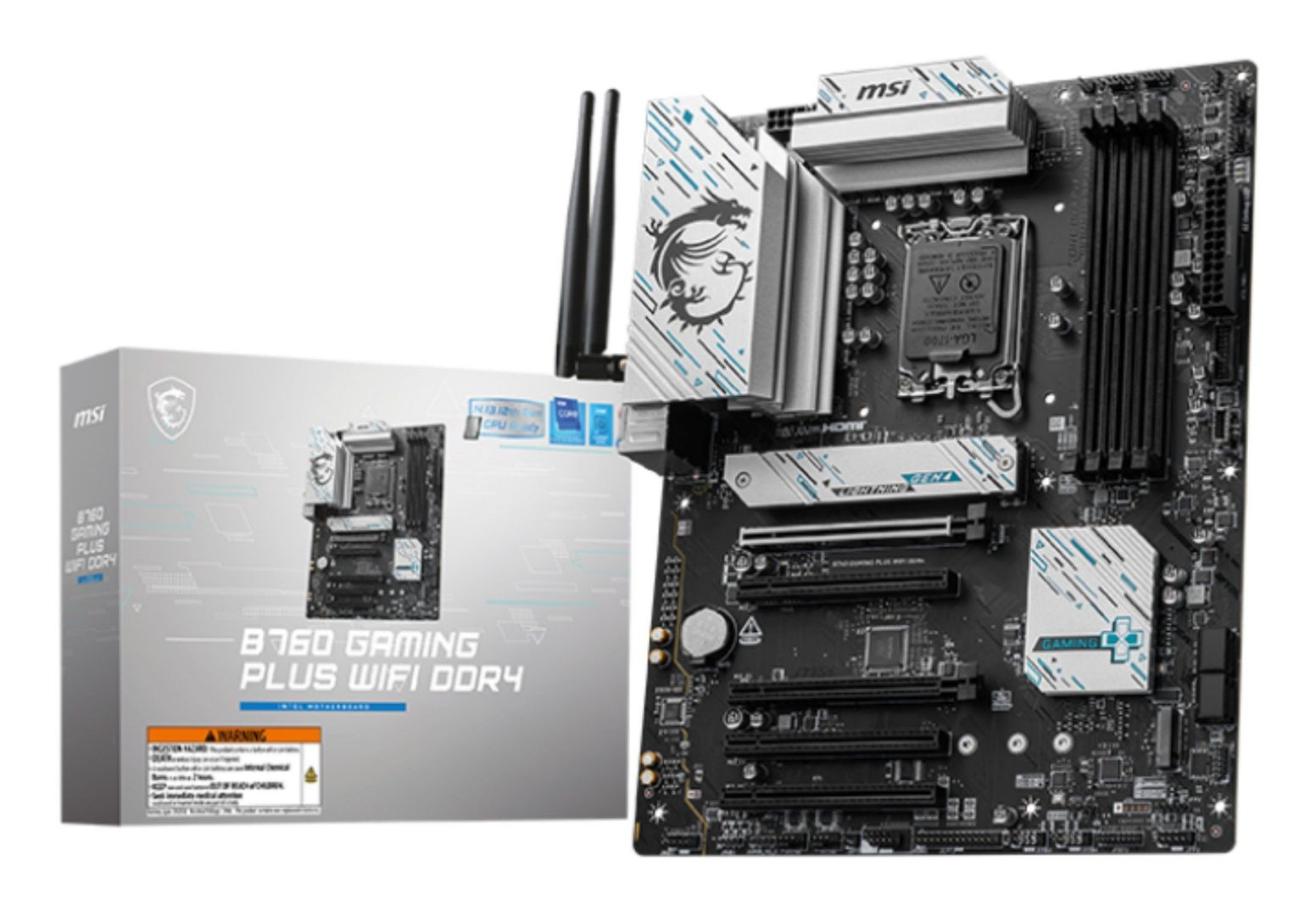 MSI B760 GAMING PLUS WIFI DDR4 motherboard Intel B760 LGA 1700 ATX - Image 1