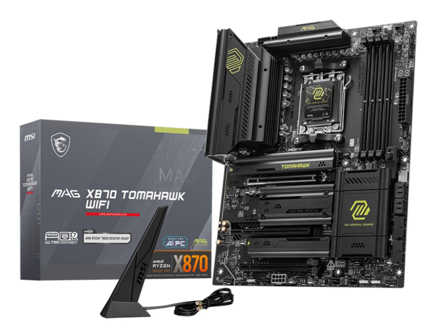 MSI MAG X870 TOMAHAWK WIFI motherboard AMD X870 Socket AM5 ATX - Image 1