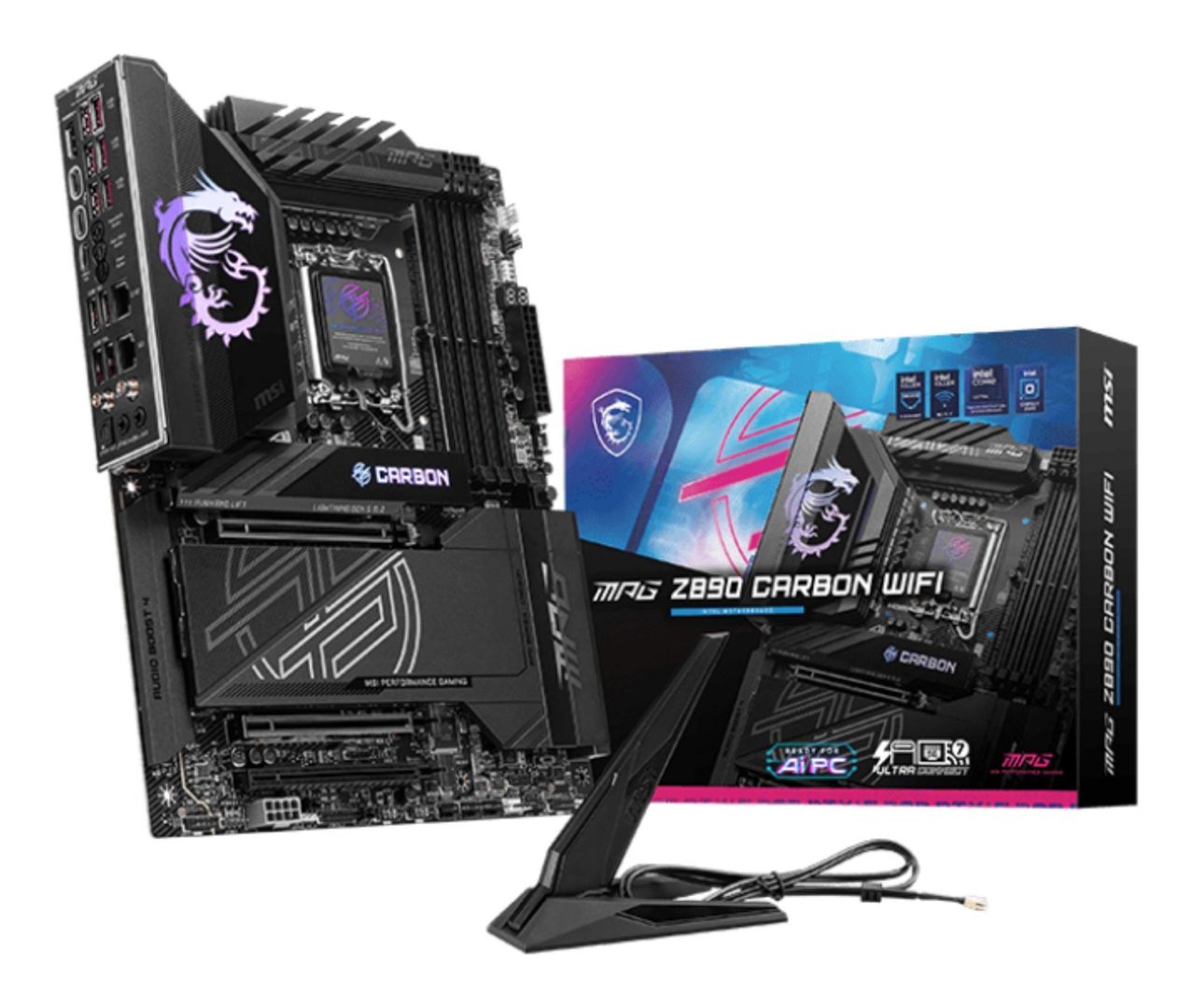 MSI MPG Z890 CARBON WIFI motherboard Intel Z890 LGA 1851 (Socket V1) ATX - Image 1