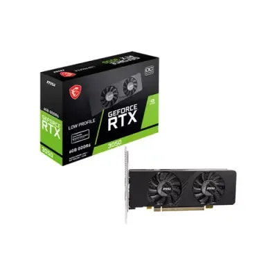 MSI GEFORCE RTX 3050 LP E 6G OC graphics card NVIDIA 6 GB GDDR6 - Thumbnail 2