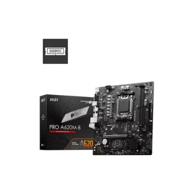 MSI PRO A620M-B motherboard AMD A620 Socket AM5 micro ATX - Thumbnail 3