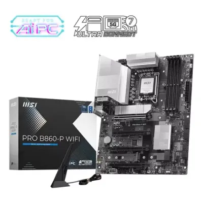 MSI PRO B860-P WIFI motherboard Intel B860 LGA 1851 (Socket V1) ATX - Thumbnail 2