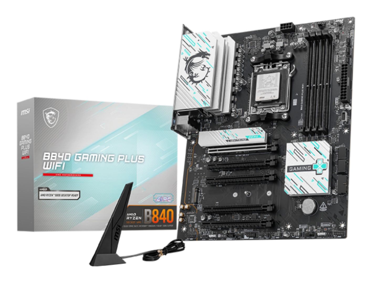 MSI B840 GAMING PLUS WIFI motherboard AMD B840 Socket AM5 ATX - Image 1