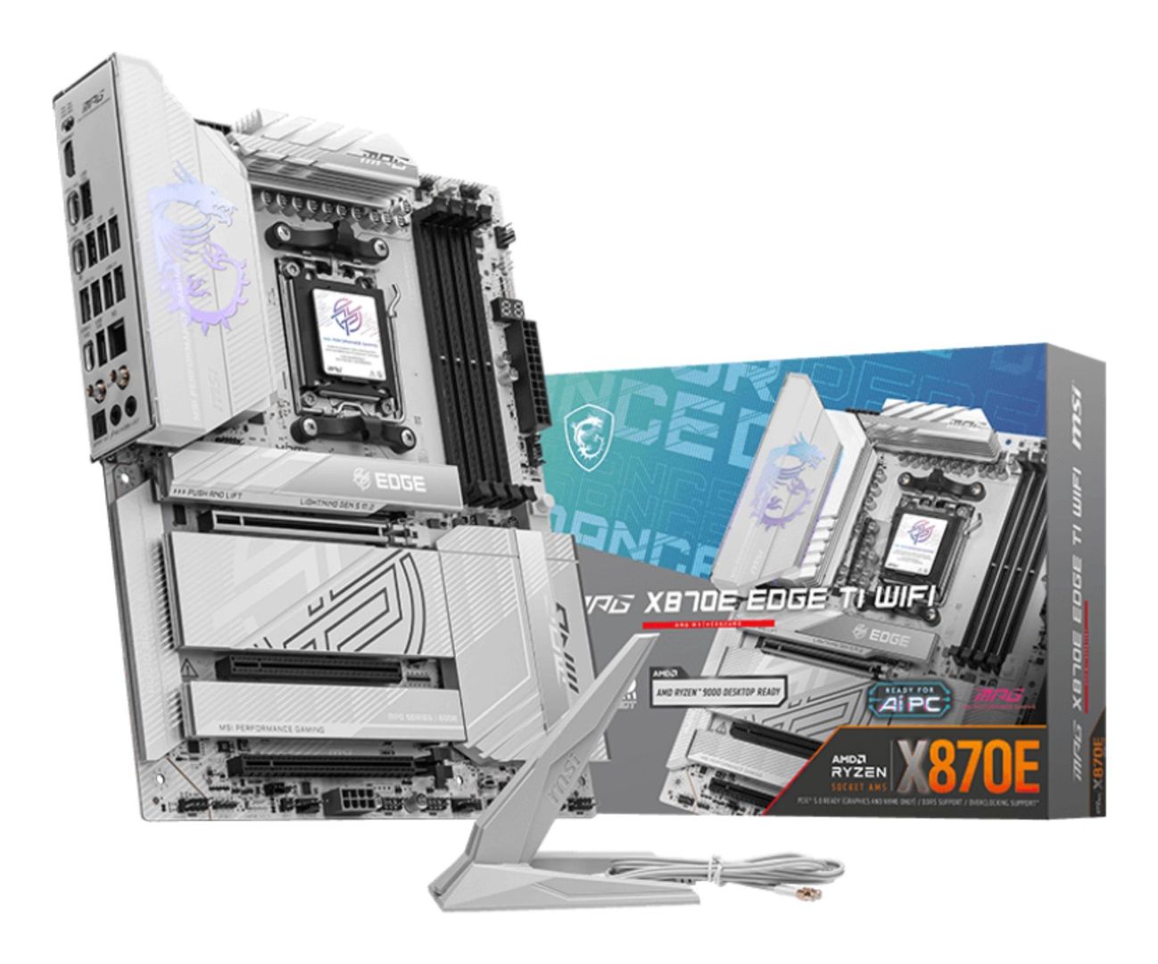 MSI MPG X870E EDGE TI WIFI motherboard AMD X870E Socket AM5 ATX - Image 1