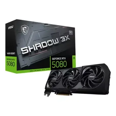 MSI GEFORCE RTX 5080 16G SHADOW 3X OC graphics card NVIDIA 16 GB GDDR7