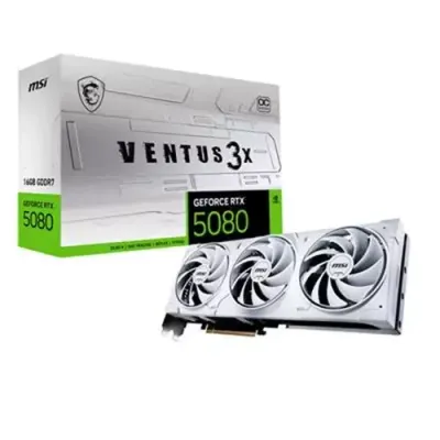 MSI VENTUS GEFORCE RTX 5080 16G 3X OC WHITE graphics card NVIDIA 16 GB GDDR7