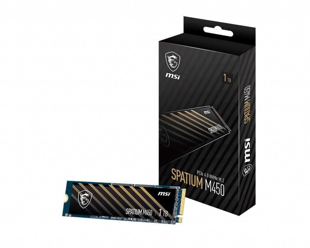 MSI SPATIUM M450 PCIe 4.0 NVMe M.2 1TB PCI Express 4.0 3D NAND - Image 1