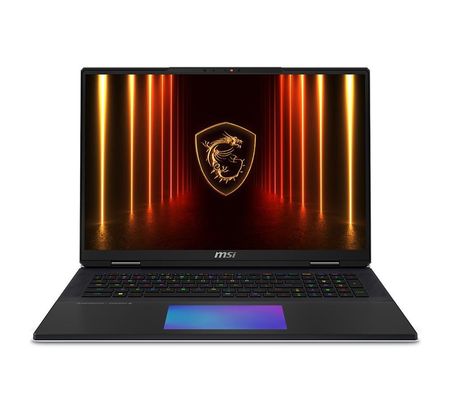 MSI Titan 18 HX AI A2XWIG-008UK Intel Core Ultra 9 285HX Laptop 45.7 cm (18") UHD+ 64 GB DDR5-SDRAM 2 TB SSD NVIDIA GeForce RTX 5080 Wi-Fi 7 (802.11be) Windows 11 Pro Black