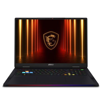 MSI Raider 18 HX AI A2XWJG-009UK Intel Core Ultra 9 285HX Laptop 45.7 cm (18") UHD+ 64 GB DDR5-SDRAM 4 TB SSD NVIDIA GeForce RTX 5090 Wi-Fi 7 (802.11be) Windows 11 Home Advanced UK English Black