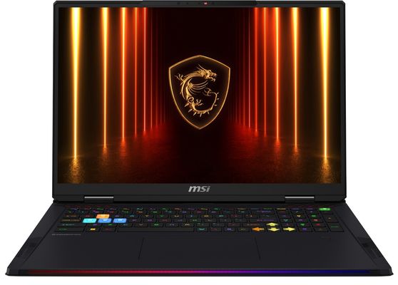 MSI Raider 18 HX AI A2XWIG-010UK Intel Core Ultra 9 285HX Laptop 45.7 cm (18") UHD+ 64 GB DDR5-SDRAM 4 TB SSD NVIDIA GeForce RTX 5080 Wi-Fi 7 (802.11be) Windows 11 Home Advanced UK English Black