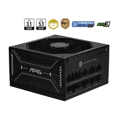 MSI MAG A1000GLS PCIE5 power supply unit 1000 W 24-pin ATX ATX Black - Thumbnail 2