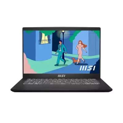 MSI Modern 14 C7M-407UK laptop AMD Ryzen 5 7430U 35.6 cm (14") Full HD 8 GB DDR4-SDRAM 512 GB SSD Wi-Fi 6E (802.11ax) Windows 11 Home UK English Black