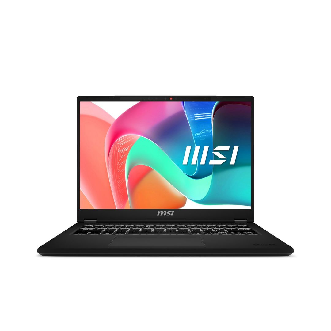 MSI Modern 14 H D2RMG-297UK Intel Core 7 240H Laptop 35.6 cm (14") Full HD+ 16 GB DDR4-SDRAM 512 GB SSD Wi-Fi 6E (802.11ax) Windows 11 Home Black - Image 1