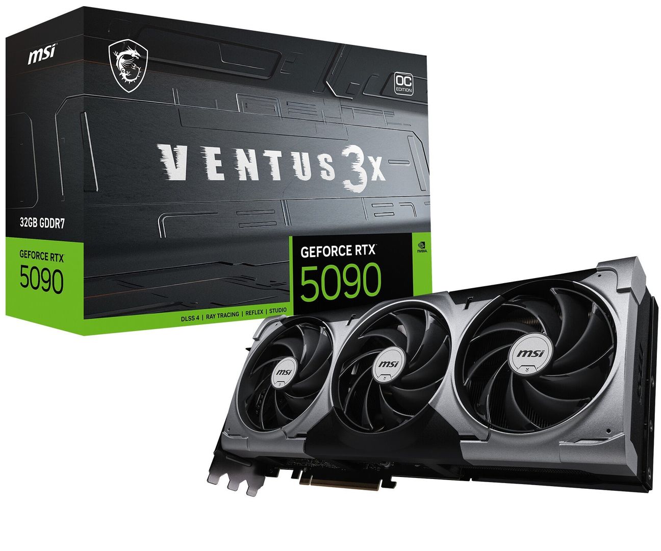 MSI VENTUS GEFORCE RTX 5090 32G 3X OC graphics card NVIDIA 32 GB GDDR7 - Image 1