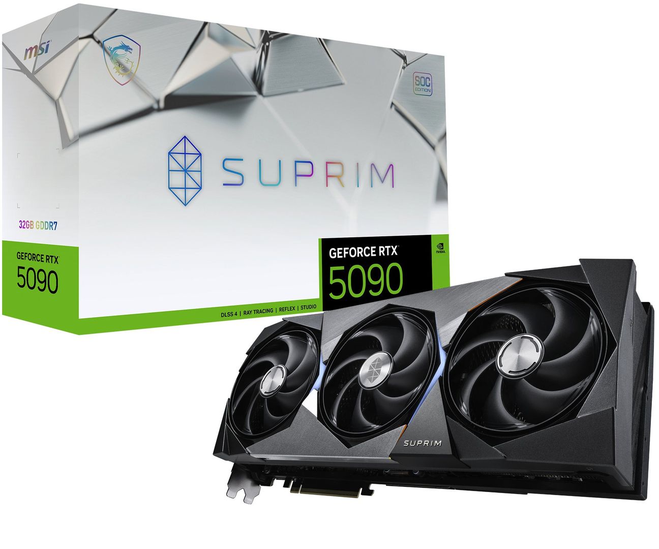 MSI SUPRIM GEFORCE RTX 5090 32G SOC graphics card NVIDIA 32 GB GDDR7 - Image 1