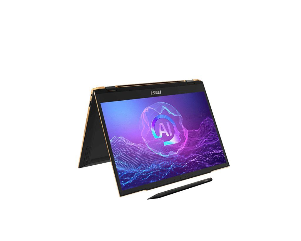 MSI SUMMIT 13 AI EVO A2HMTG-069UK laptop Intel Core Ultra 7 255H Hybrid (2-in-1) 33.8 cm (13.3") Touchscreen Full HD+ 32 GB LPDDR5-SDRAM 1 TB SSD Wi-Fi 7 (802.11be) Windows 11 Home UK English Black - Image 1