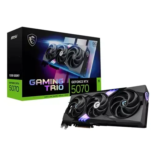 MSI GAMING GeForce RTX 5070 12G TRIO OC NVIDIA 12 GB GDDR7 - Image 1