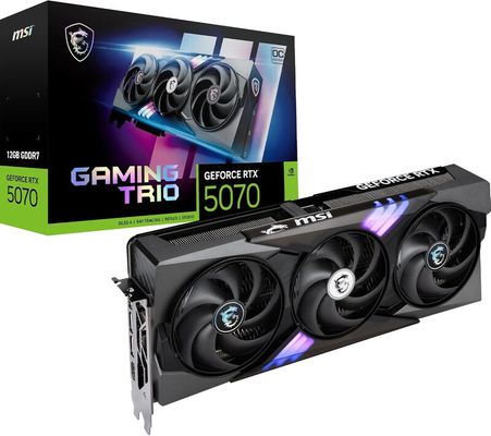 MSI GAMING GeForce RTX 5070 12G TRIO OC NVIDIA 12 GB GDDR7 - Thumbnail 2