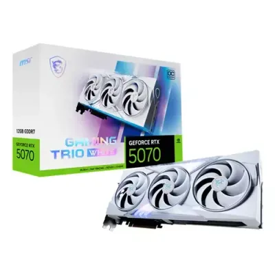 MSI GAMING GeForce RTX 5070 12G TRIO OC WHITE NVIDIA 12 GB GDDR7 - Thumbnail 2
