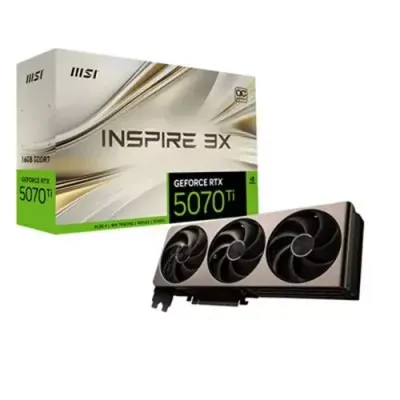 MSI GEFORCE RTX 5070 TI 16G INSPIRE 3X OC graphics card NVIDIA 16 GB GDDR7