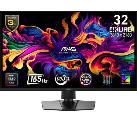 MSI MAG 322UP QD-OLED E16 computer monitor 80 cm (31.5") 3840 x 2160 pixels 4K Ultra HD Black