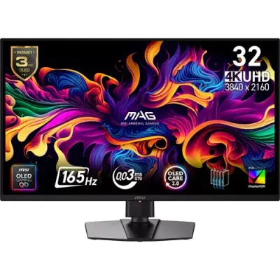 MSI MAG 322UP QD-OLED E16 computer monitor 80 cm (31.5") 3840 x 2160 pixels 4K Ultra HD Black - Thumbnail 2