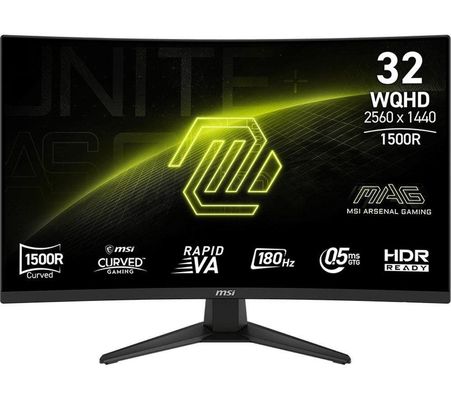 MSI MAG 321CQF E18 computer monitor 80 cm (31.5") 2560 x 1440 pixels Wide Quad HD Black