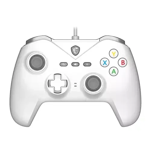 MSI FORCE GC200 WHITE Gamepad Android PC Back button D-pad Macro button Power button Start button Turbo button Analogue / Digital Wired USB - Image 1