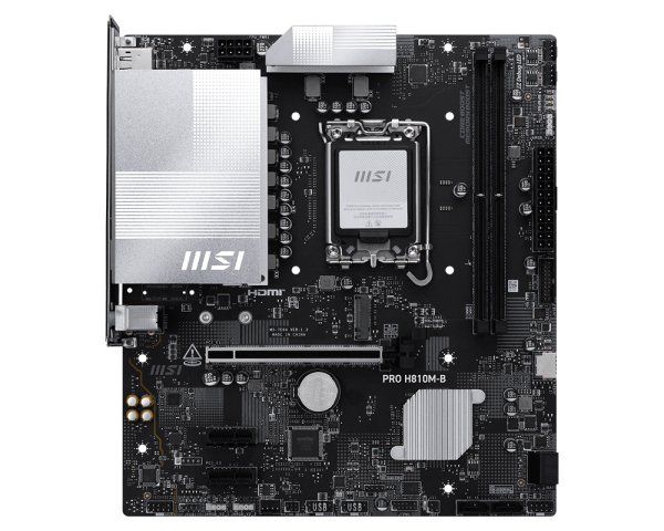 MSI PRO H810M-B motherboard Intel H810 LGA 1851 (Socket V1) micro ATX - Image 1
