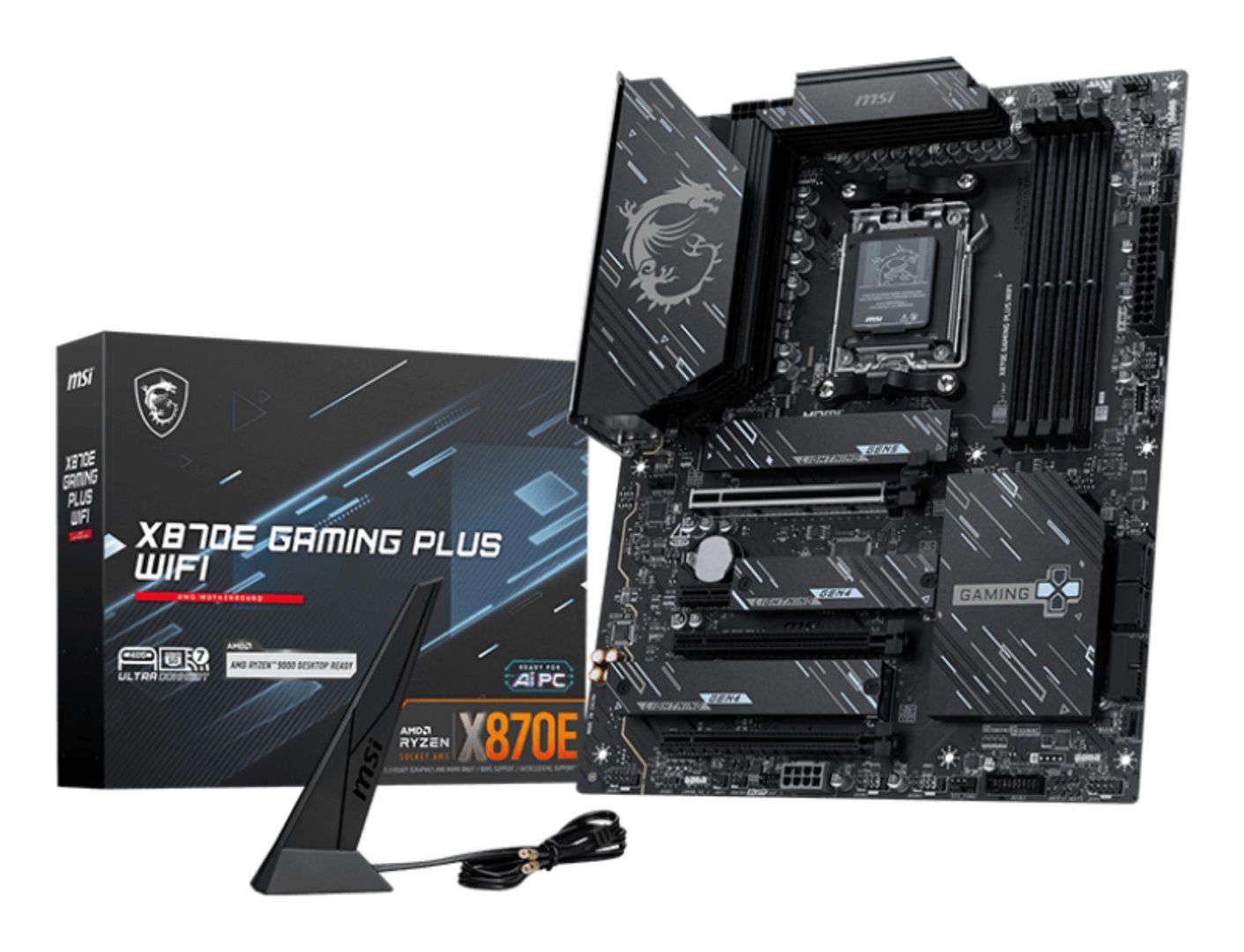 MSI X870E GAMING PLUS WIFI motherboard AMD X870E Socket AM5 ATX - Image 1