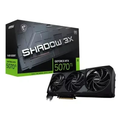 MSI GeForce RTX 5070 Ti 16G SHADOW 3X OC NVIDIA 16 GB GDDR7 - Thumbnail 2