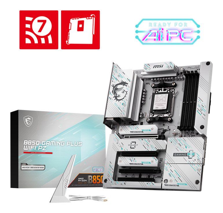 MSI B850 GAMING PLUS WIFI PZ motherboard AMD B850 Socket AM5 ATX - Image 1