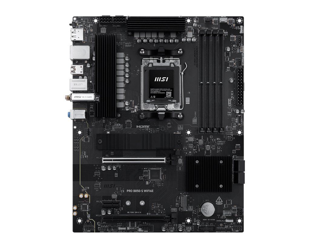 MSI PRO B850-S WIFI6E motherboard AMD B850 Socket AM5 ATX - Image 1