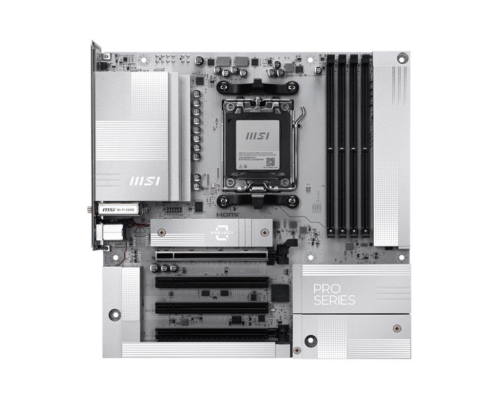 MSI AM5 PRO B850M-A WIFI PZ M-ATX AMD B850 Socket AM5 micro ATX - Image 1